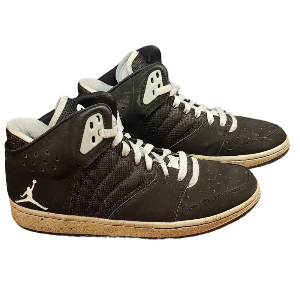 Nike Air Jordan 1 Flight 4 Basketball Black Sneakers Athletic Mens Size‎ 8.5